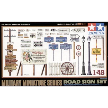 Road Sign Set 1:48 Military Model Kit Road Sign Set 1:48 Military Model Kit